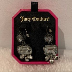 Juicy Couture Rhinestone Drop Earrings